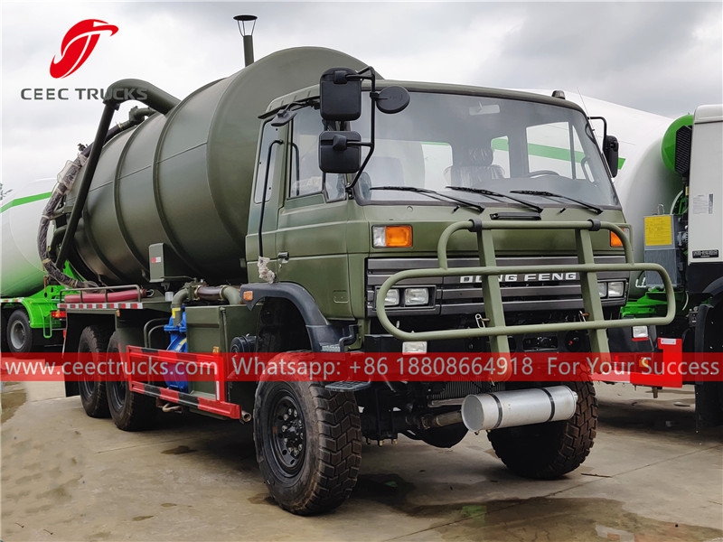 Dongfeng all wheel drive vacuum tanker truck