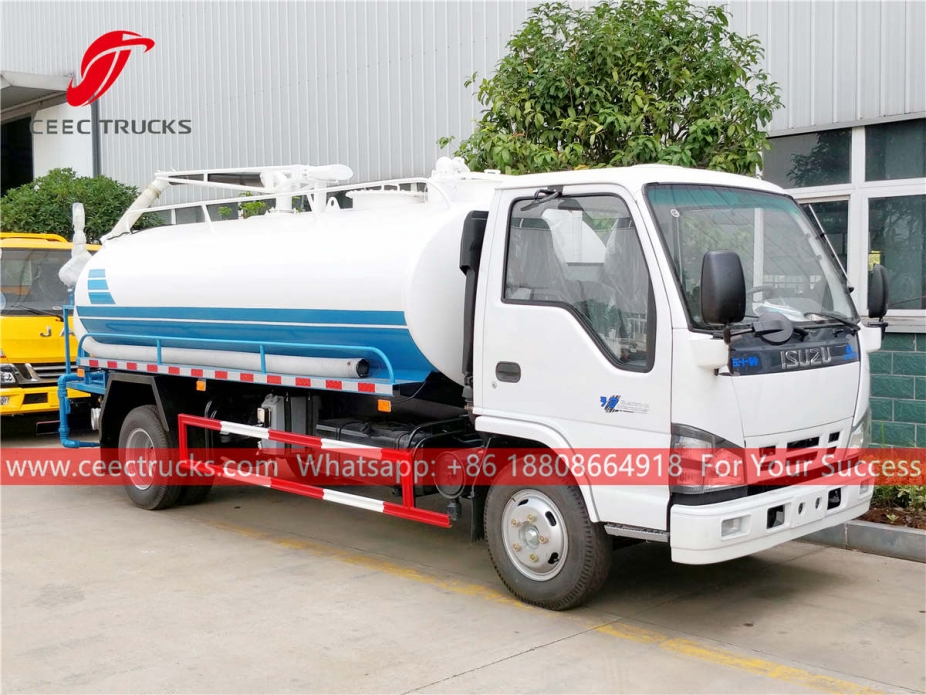 ISUZU 4×2 vacuum sucker truck