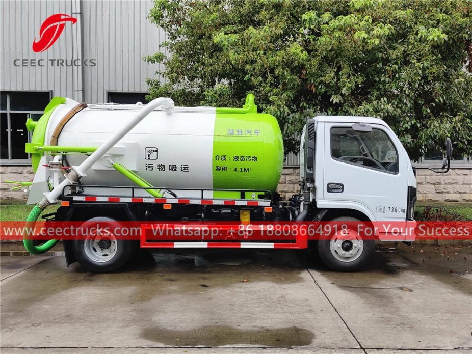 Dongfeng 4×2 vacuum suction truck