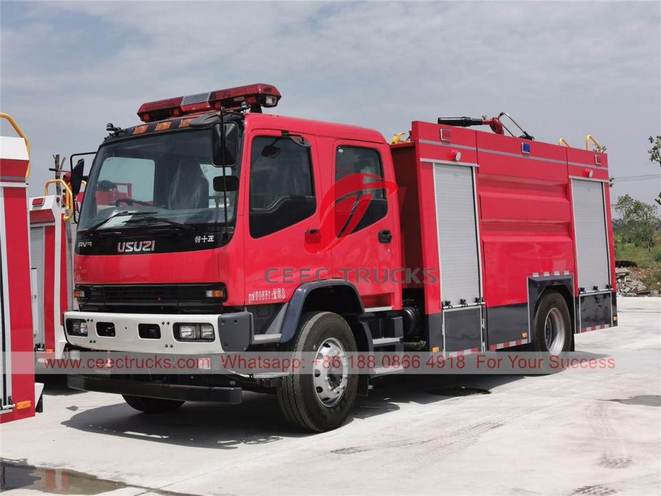 ISUZU FVR water-foam fire truck