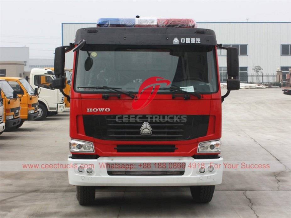 HOWO 8×4 foam fire lorry