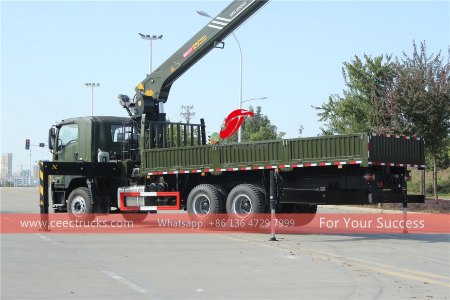 ISUZU truck with crane palfinger SPS40000 export to Asia countries