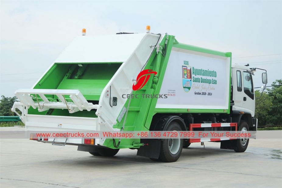 ISUZU FTR back loading garbage truck