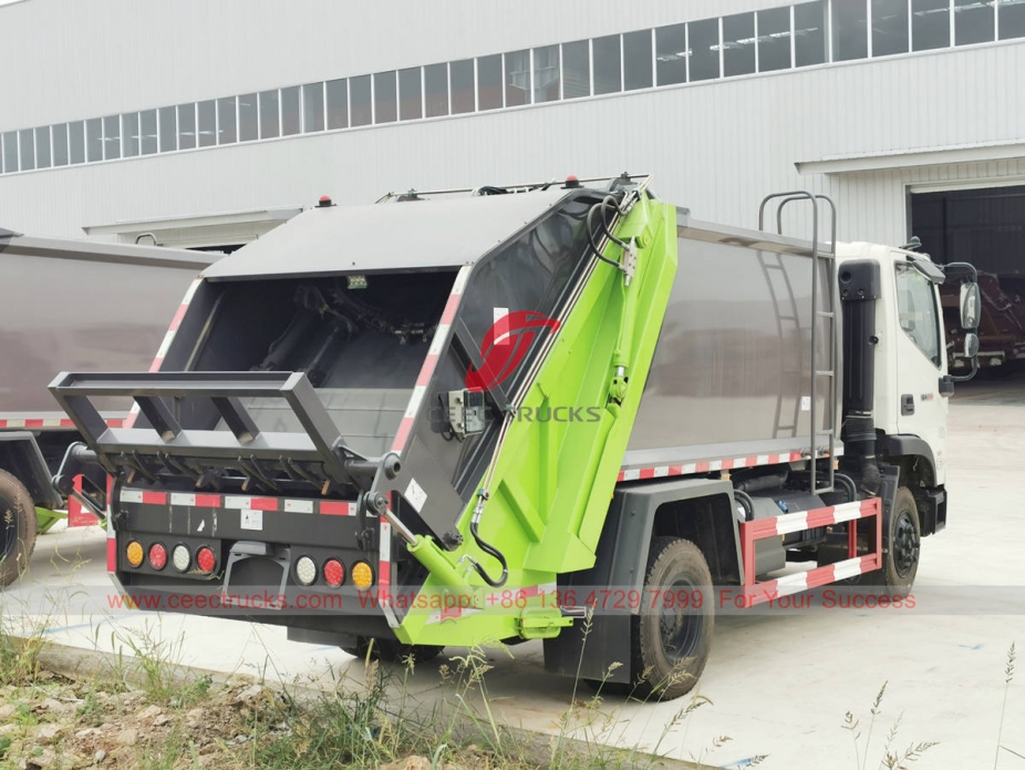 FOTON 12CBM refuse compactor truck export to Africa