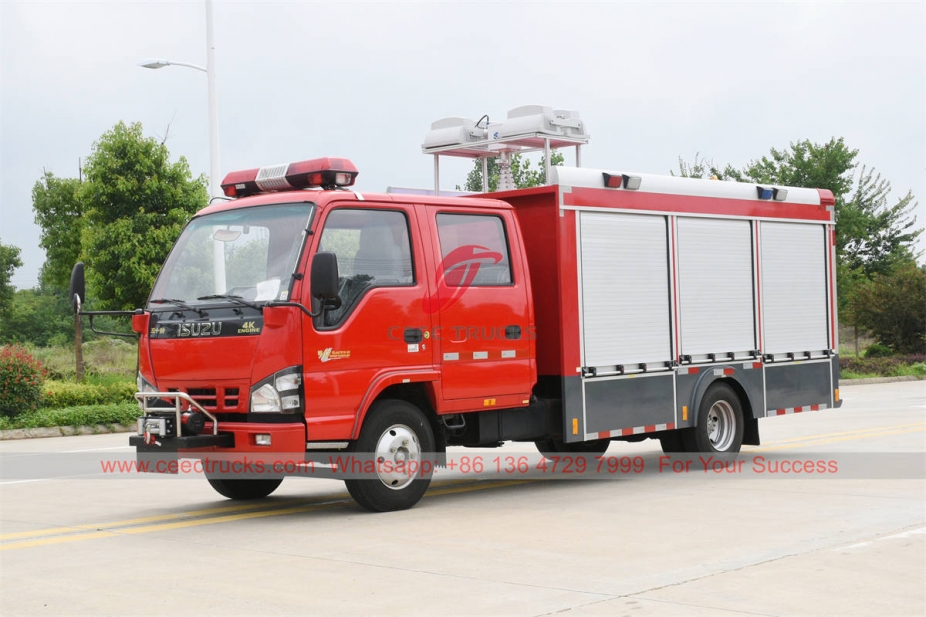 ISUZU lighting fire truck