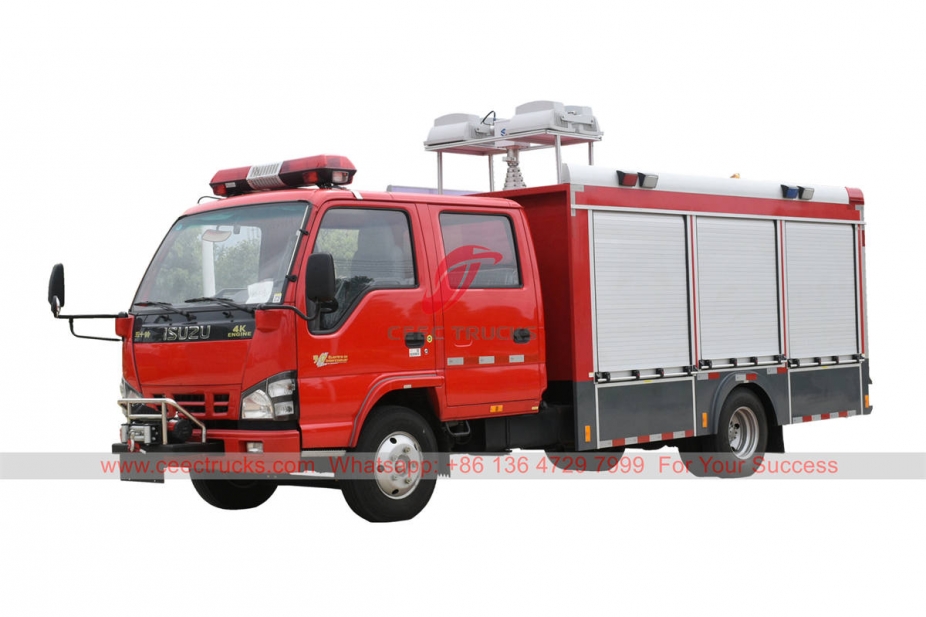 ISUZU lighting fire truck