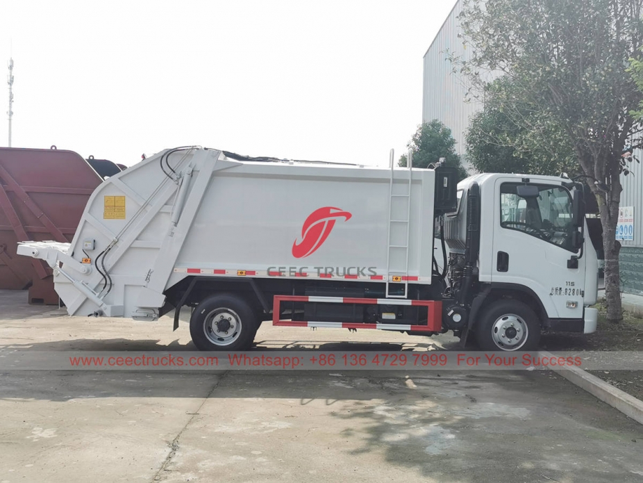 Chenglong 6 wheeler garbage compactor truck