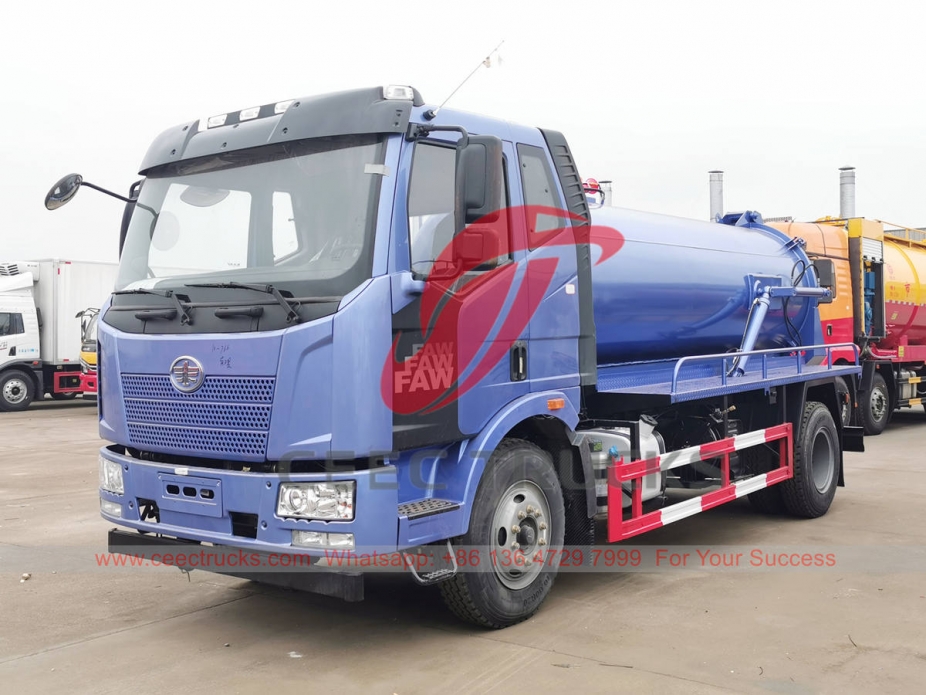 FAW 4×2 vacuum suction truck at best price