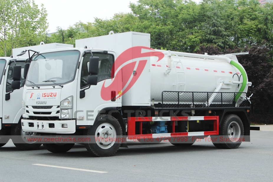 ISUZU NPR Sewer Vacuum Truck With MORO pump for Southeast Asia