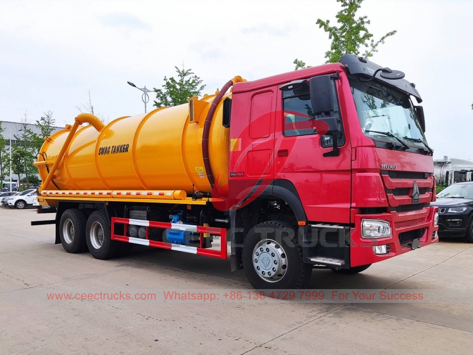 HOWO 6×4 vacuum tank truck at best price