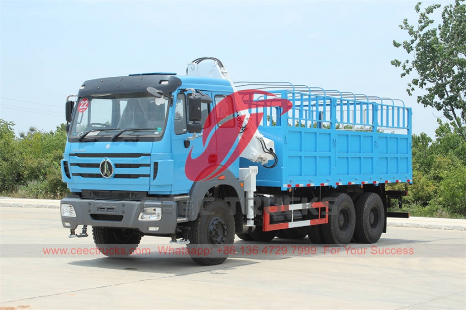 Beiben 6×4 RHD Crane truck at best price