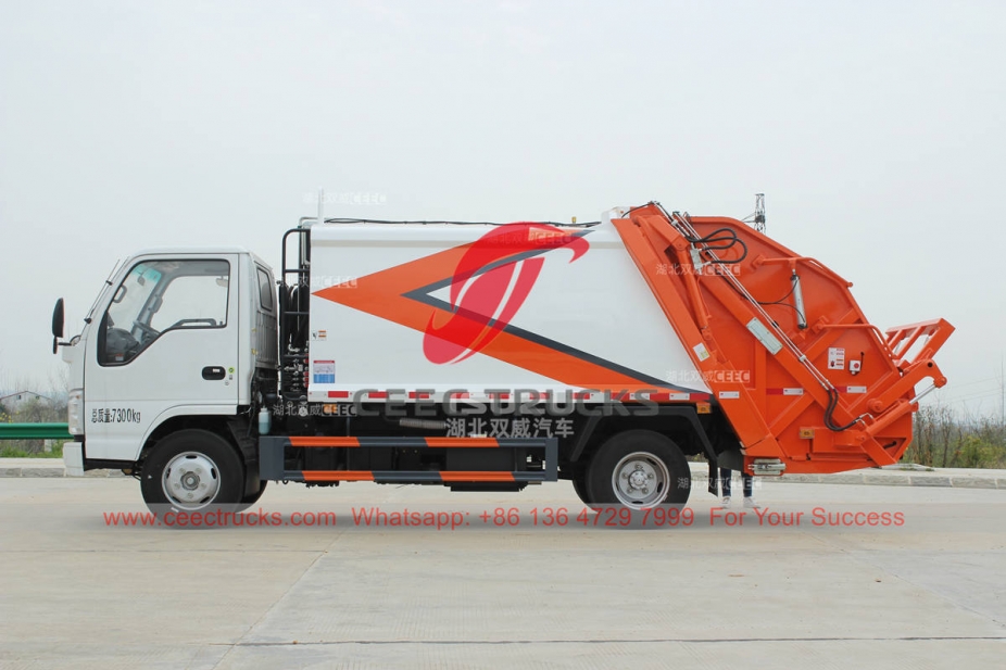 Customized ISUZU 100P 4×2 small refuse compactor at best price