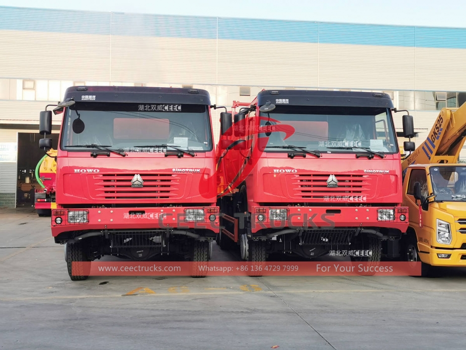 howo 6*6 drive vacuum sewage tanker truck