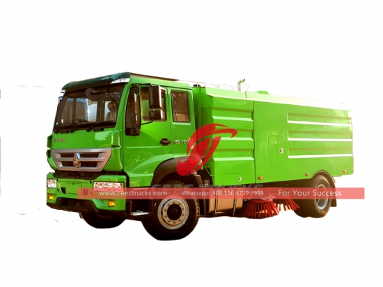 howo 5 cbm road sweeping truck