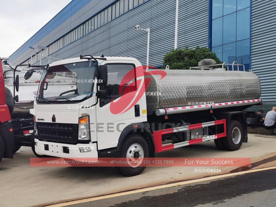 howo 10,000 liters potable water truck