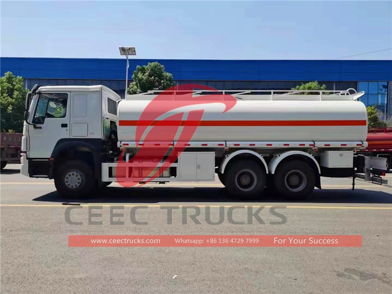 howo 20 cbm fuel tanker truck supplier