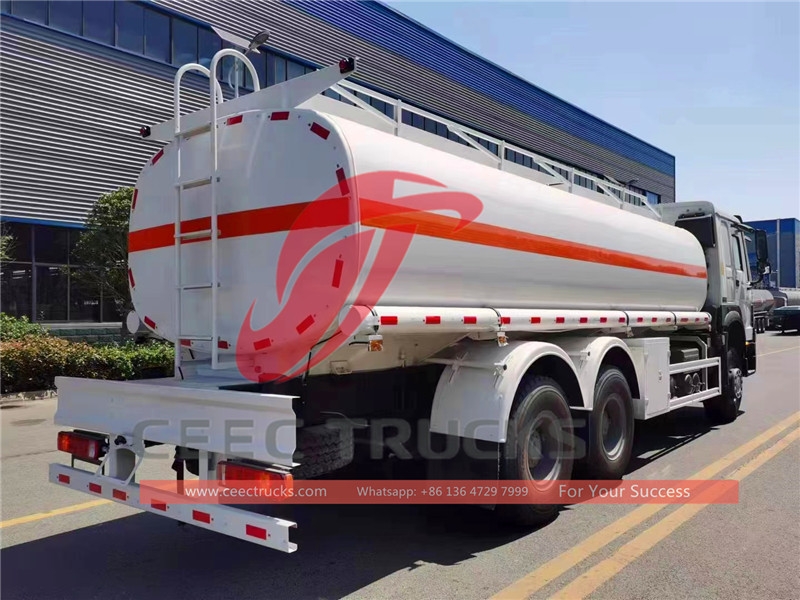 howo 20 cbm fuel tanker truck supplier