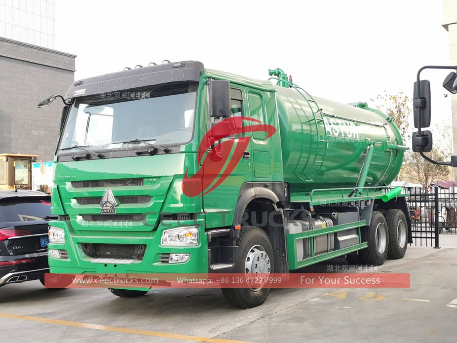 howo 20000 liters vacuum sewage suction truck at best price