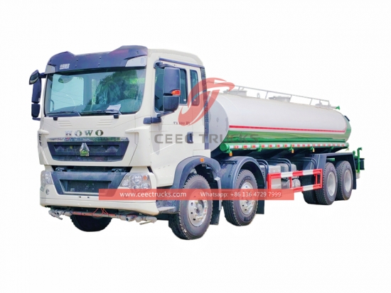 Howo 8x4 25,000Liters water delivery tanker trucks – CEEC Trucks