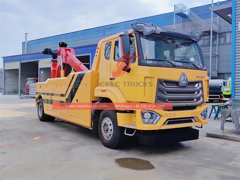 HOWO Road Wrecker 15 tons Truck Exported to South America