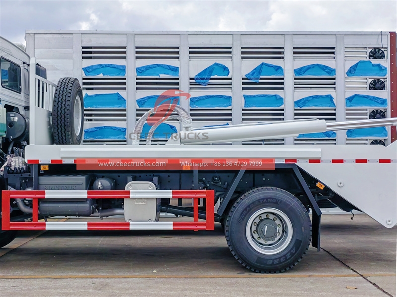 SINOTRUK 10CBM Skip Loader truck to Africa