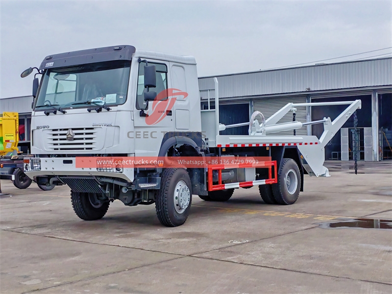 SINOTRUK 10CBM Skip Loader truck to Africa