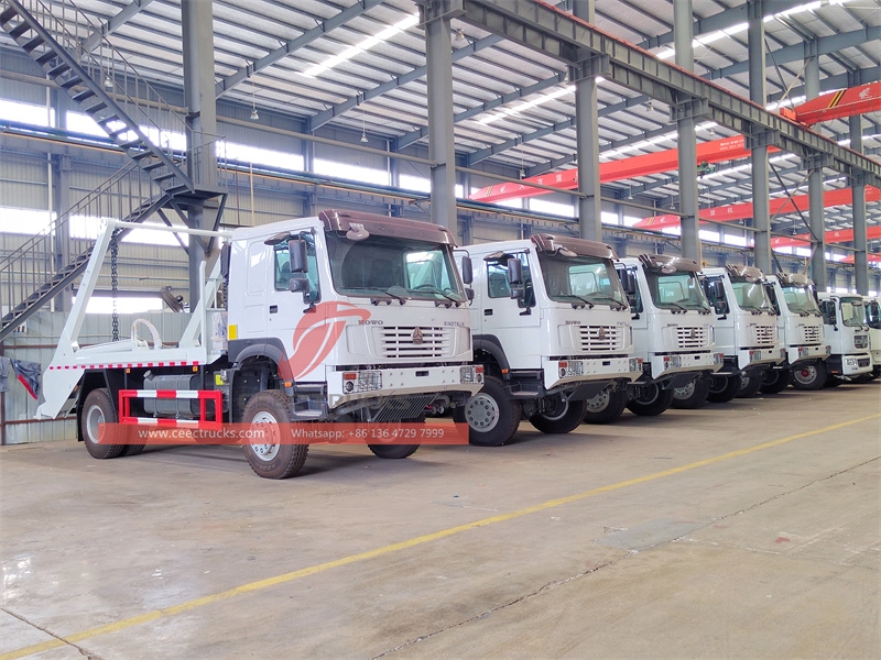 SINOTRUK 10CBM Skip Loader truck to Africa