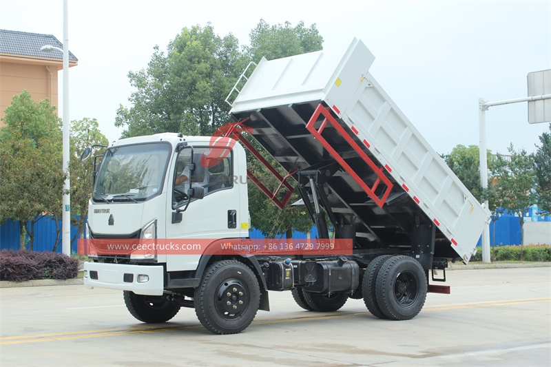 5 tons 4x2 HOWO Tipper Truck Dump Trucks made in China