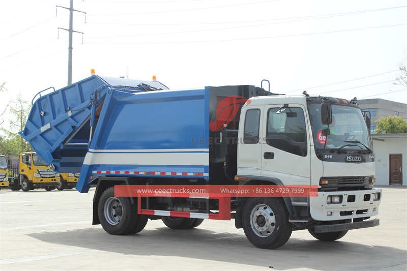 Japan ISUZU 16 CBM garbage compactor truck made in China