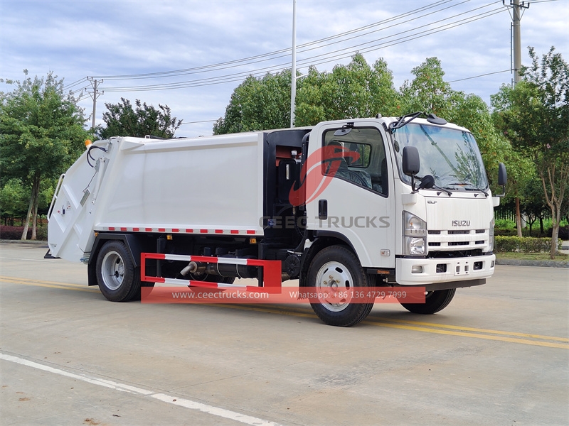 ISUZU NPR light duty 8CBM Waste Compactor truck made in China