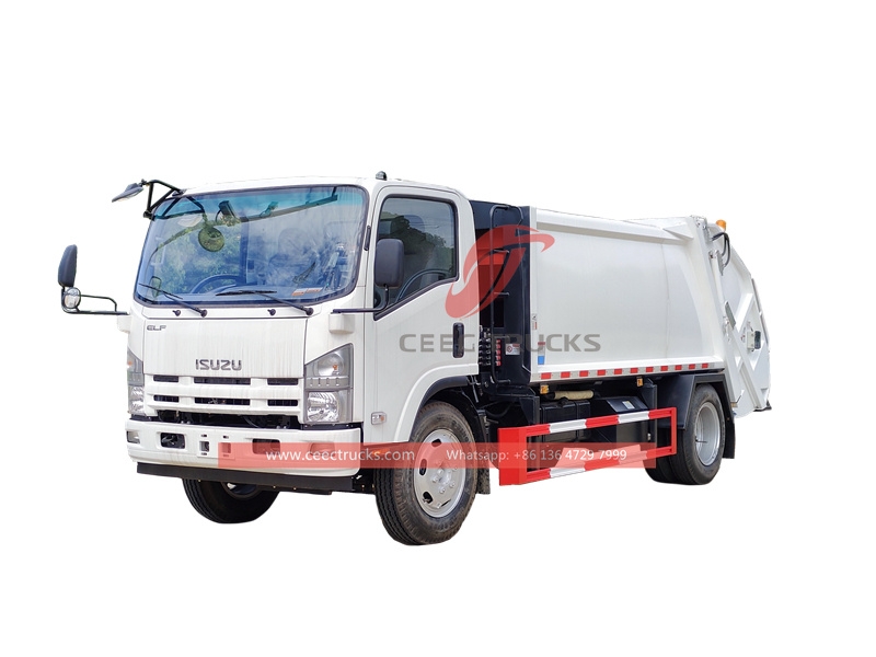 ISUZU NPR light duty 8CBM Waste Compactor truck made in China