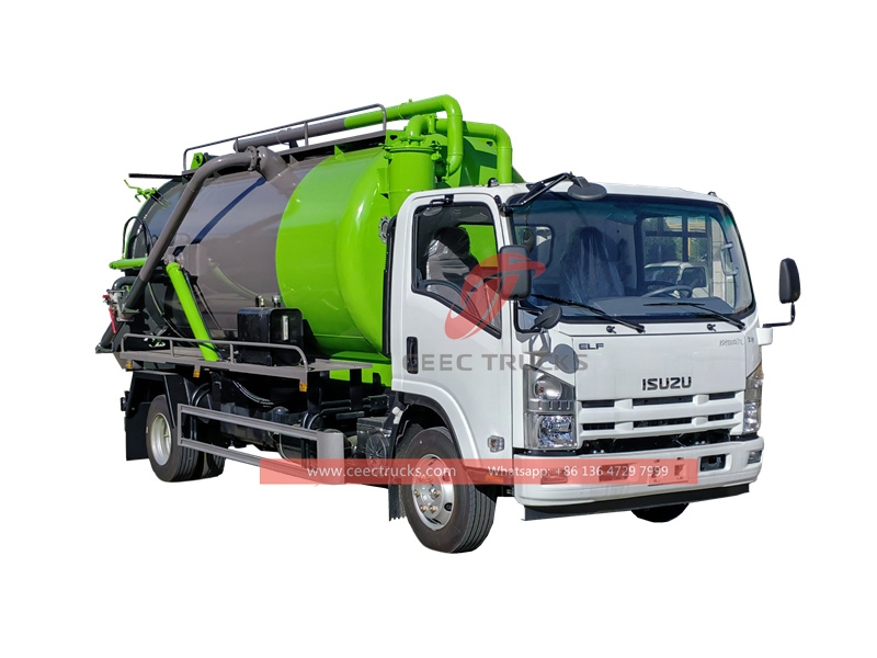 ISUZU NPR 4x2 Vacuum Tank Truck made in China