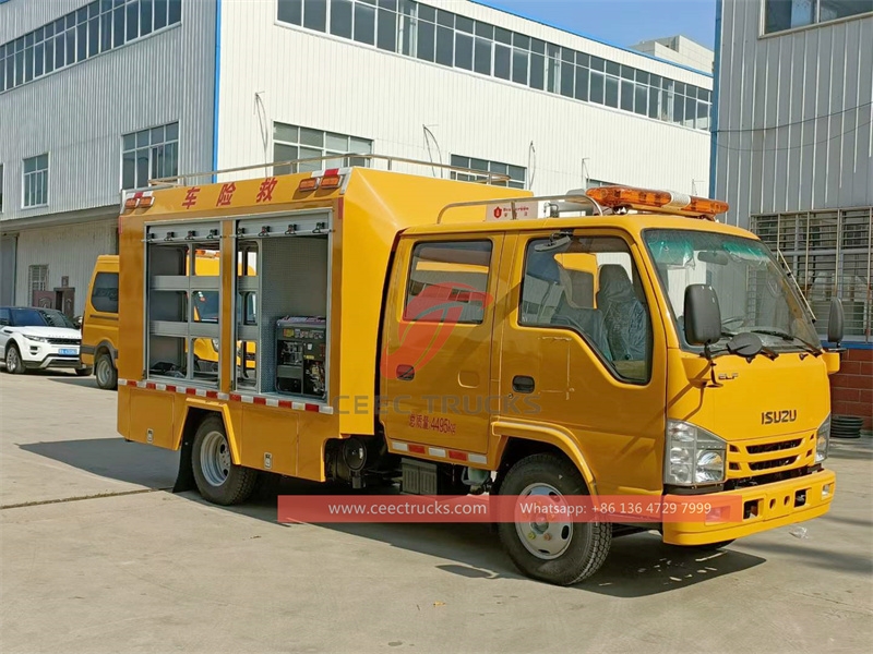 ISUZU NKR Fire emergency lighting truck made in China