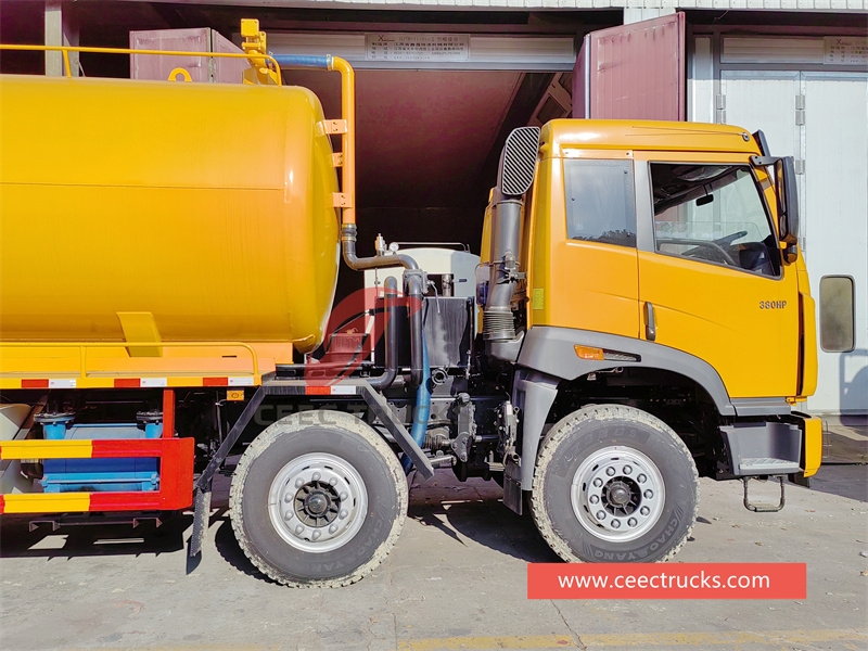 FAW RHD 8x4 Vacuum Sewage Suction Tanker Truck For sale