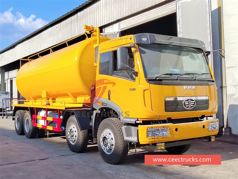 FAW RHD 8x4 Vacuum Sewage Suction Tanker Truck For sale