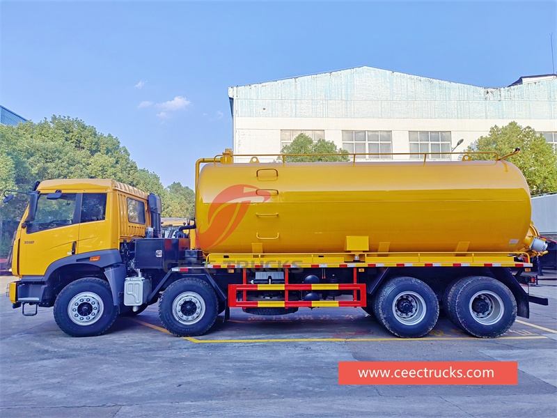 FAW RHD 8x4 Vacuum Sewage Suction Tanker Truck For sale