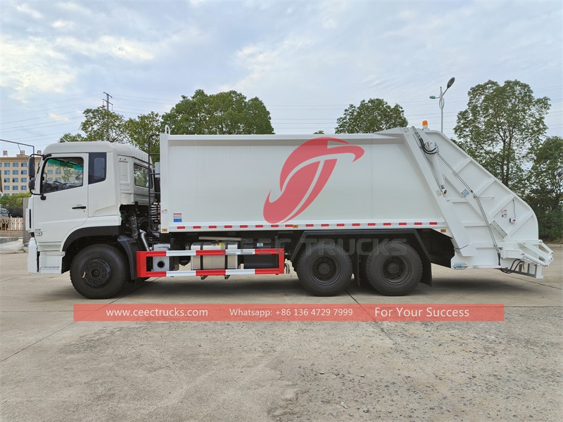 Dongfeng 10 wheeler rear load waste disposal truck