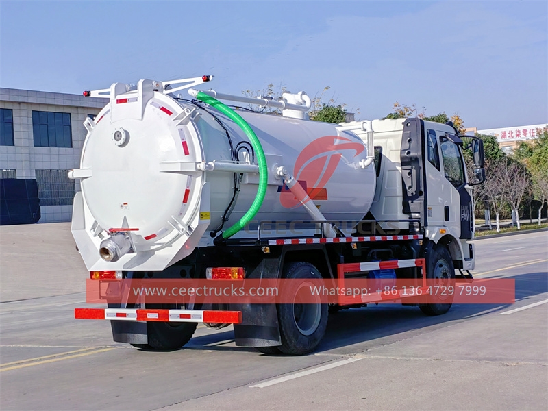 FAW 10CBM sewer pump tanker truck