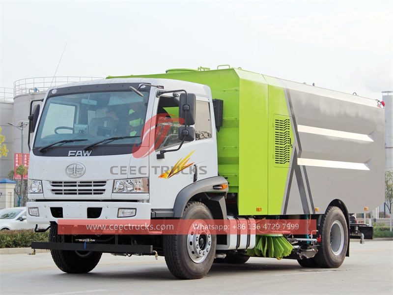 Faw RHD vacuum sweeping truck with factory direct sale