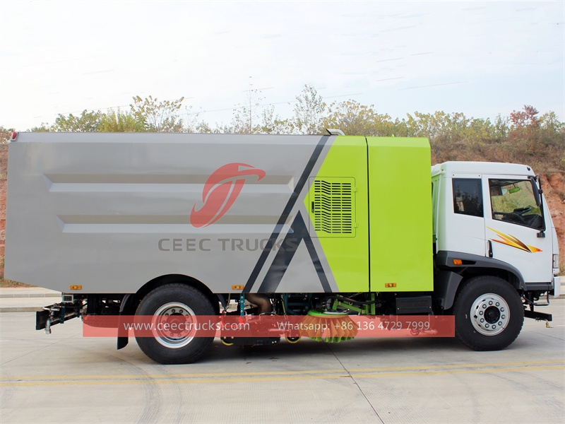 Faw RHD vacuum sweeping truck with factory direct sale