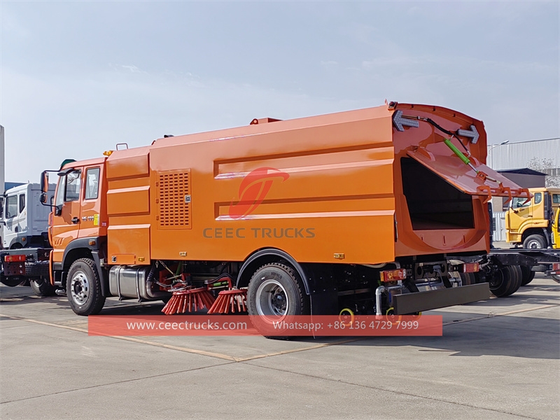 Howo 15CBM mechnical sweeper truck with factory direct sale