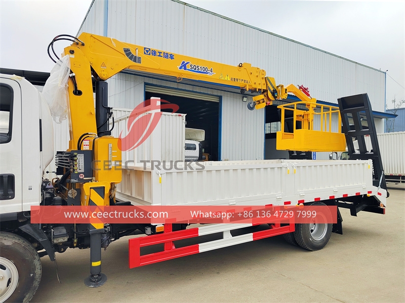 ISUZU 700P Truck Mounted XCMG Crane with work platform