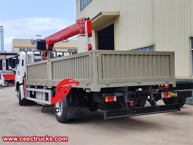 ISUZU GIGA 4x2 10 tons Stiff Boom Crane Truck