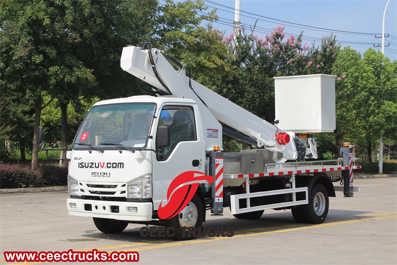 Single Man Basket Manlifter Truck Isuzu