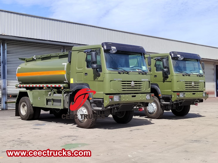 Howo 4x4-Antrieb, militärischer mobiler Diesel-Bowser