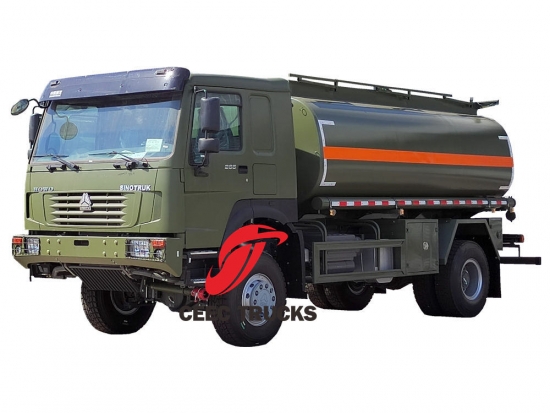 Howo 4x4 drive military mobile diesel bowser – CEEC Trucks