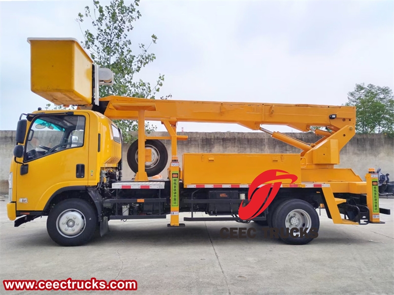 Isuzu insulated boom aerial work truck with factory direct sale