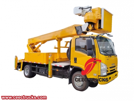 Isuzu insulated boom aerial work truck with factory direct sale