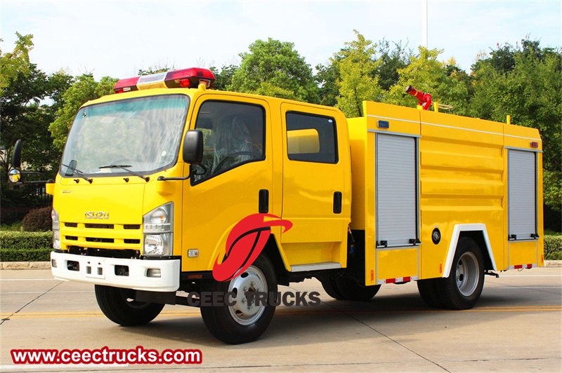 Isuzu diesel engine police fire truck