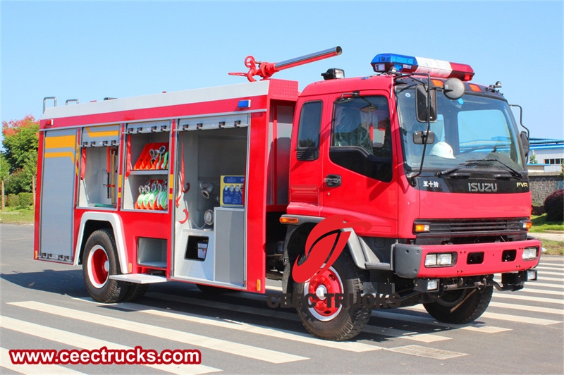 Isuzu chassis Foam Water Rescue Fire Trucks